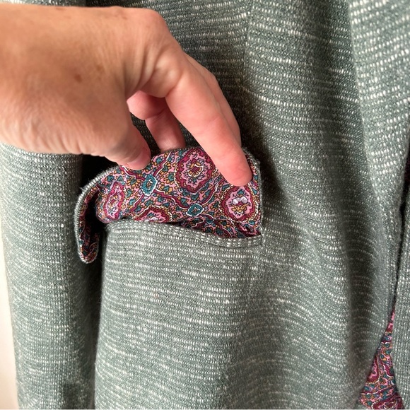 Anthropologie Cartonnier Sky Dashes Knit Blazer Jacket Tweed Look Lined - Large - Picture 6 of 10